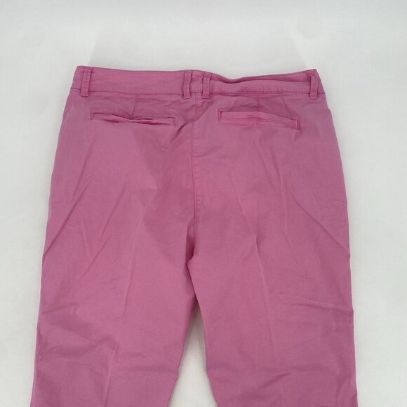 Crown & Ivy Size 10 Pink Charolette Chino Pants Casual Preppy - Picture 9 of 9